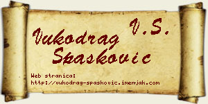 Vukodrag Spasković vizit kartica